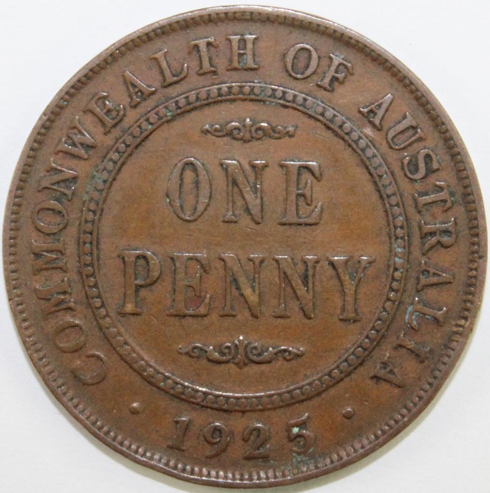 Australia. 1925 Penny, good... image