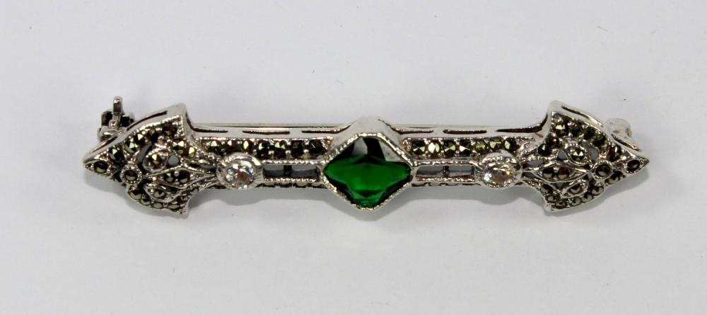 Marcasite Brooch in Sterlin... image