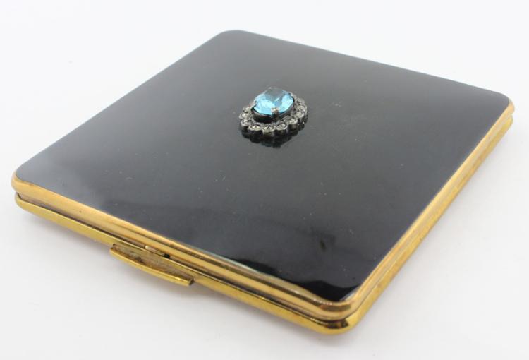 Vintage Compact in Brass an... image