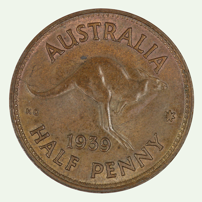 Australia 1939 Roo Halfpenny image