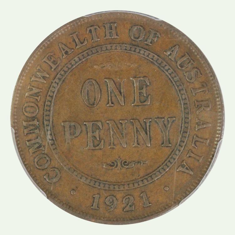 Australia 1921 Penny, Engli... image