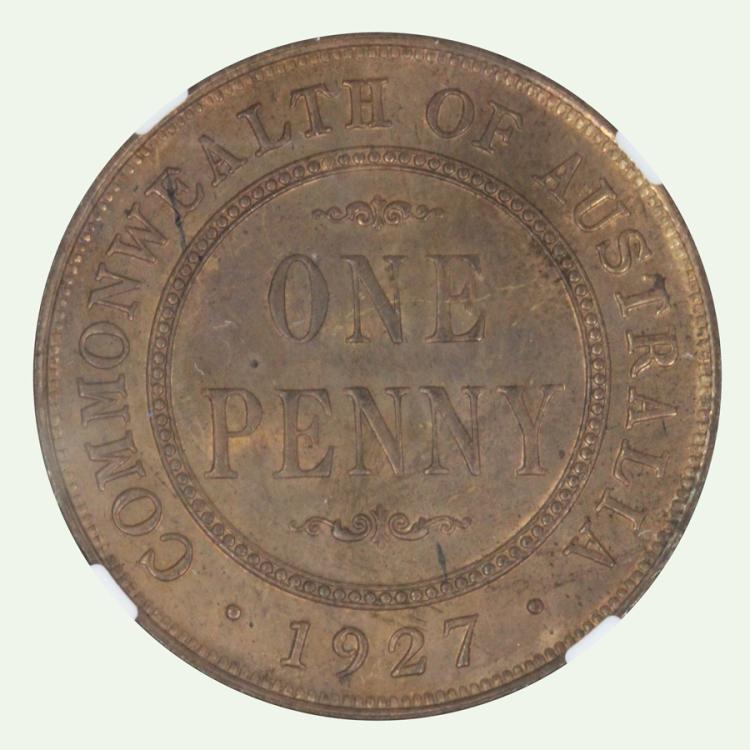 Australia 1927 Penny, Engli... image