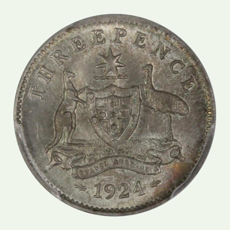 Australia 1924 Threepence image