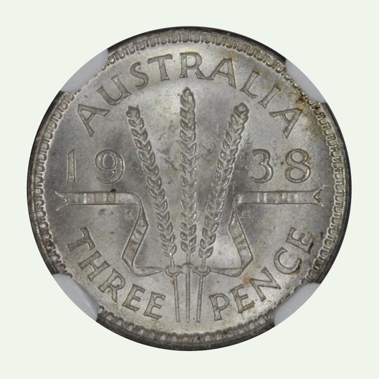 Australia 1938 Threepence image