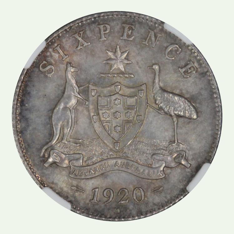 Australia 1920 Sixpence image