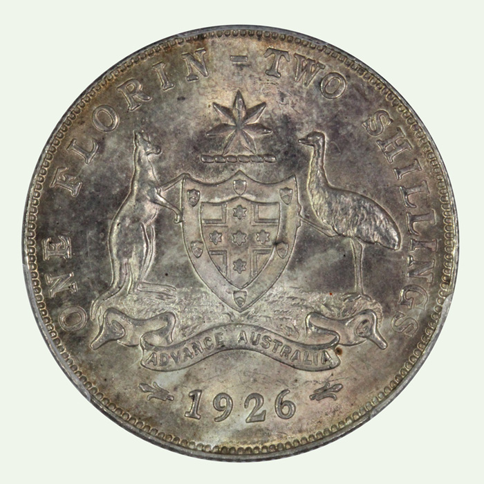 Australia 1926 Florin image