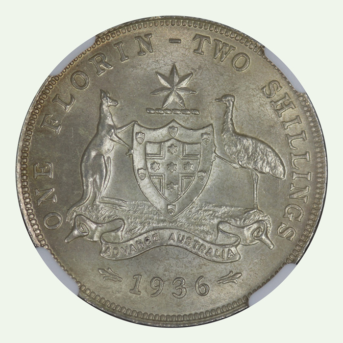 Australia 1936 Florin image