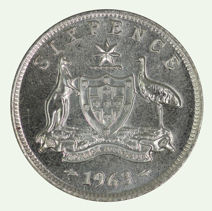 Australia 1963 Proof Sixpence image