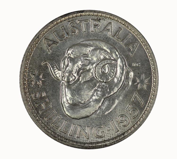 Australia 1957 Proof Shilling image