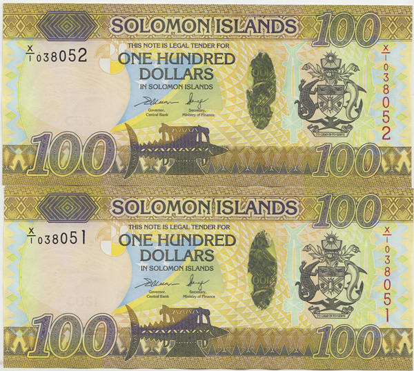 Solomon Islands (2015) $100... image