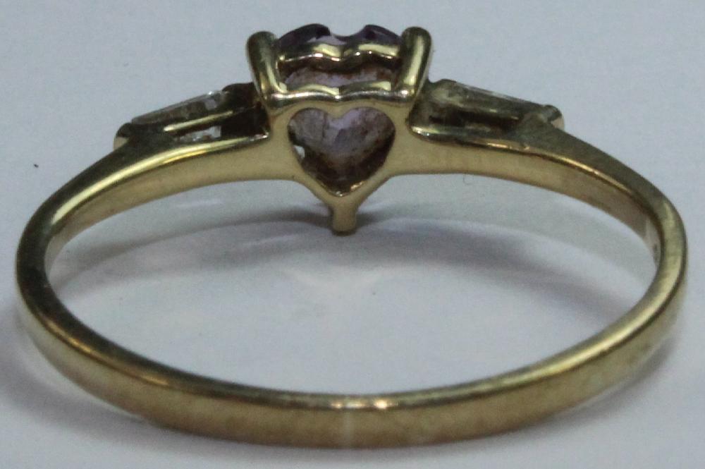 Heart-shaped Amethyst Ring ... image