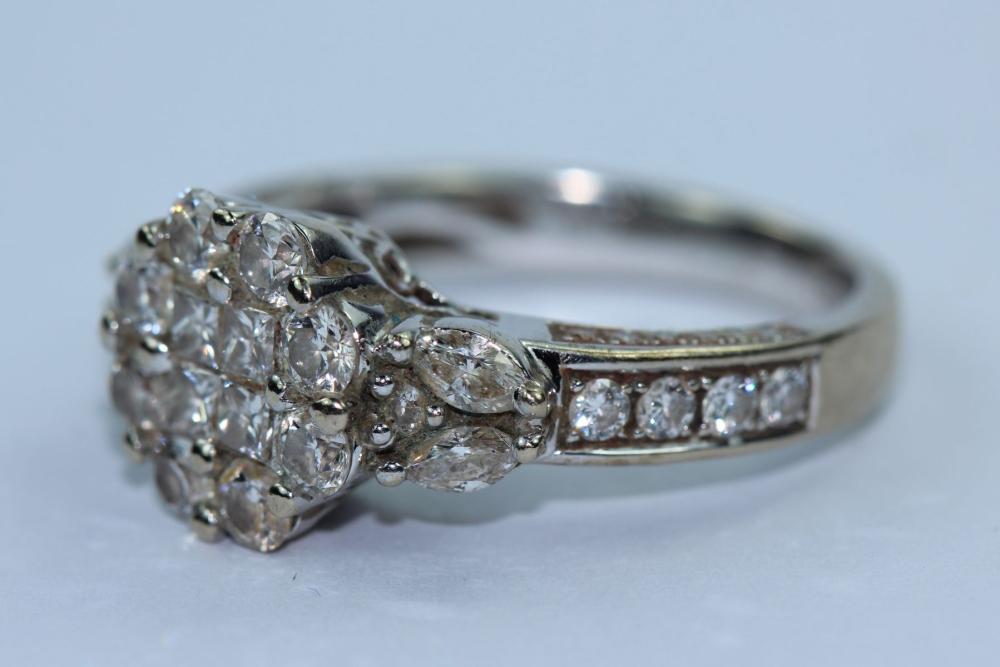 Diamond Cluster Ring in 18c... image