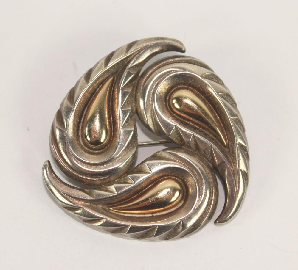 Designer Swirl Brooch with ... image