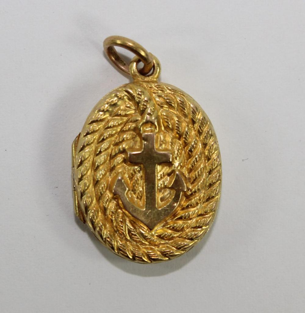 Maritime-themed Gold Locket... image