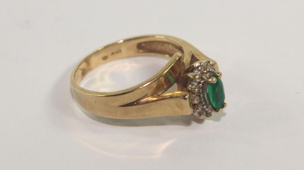 Diamond and Gilson Emerald ... image