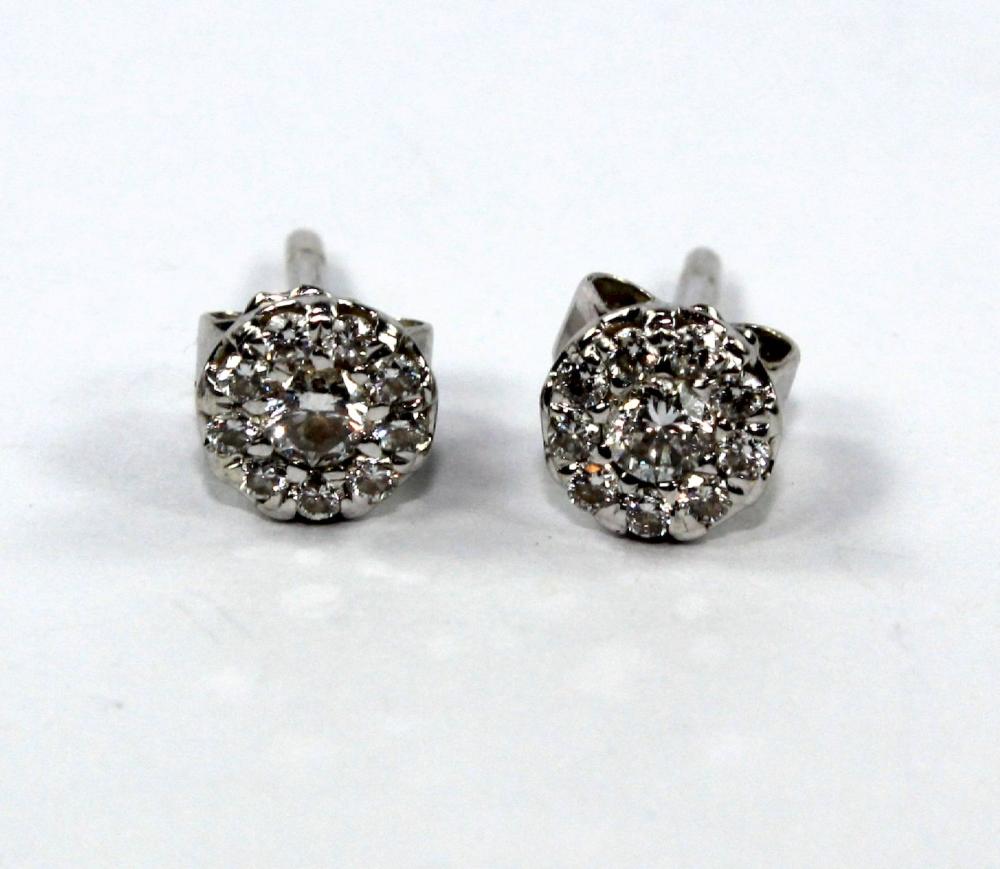 Diamond Cluster Stud Earrin... image