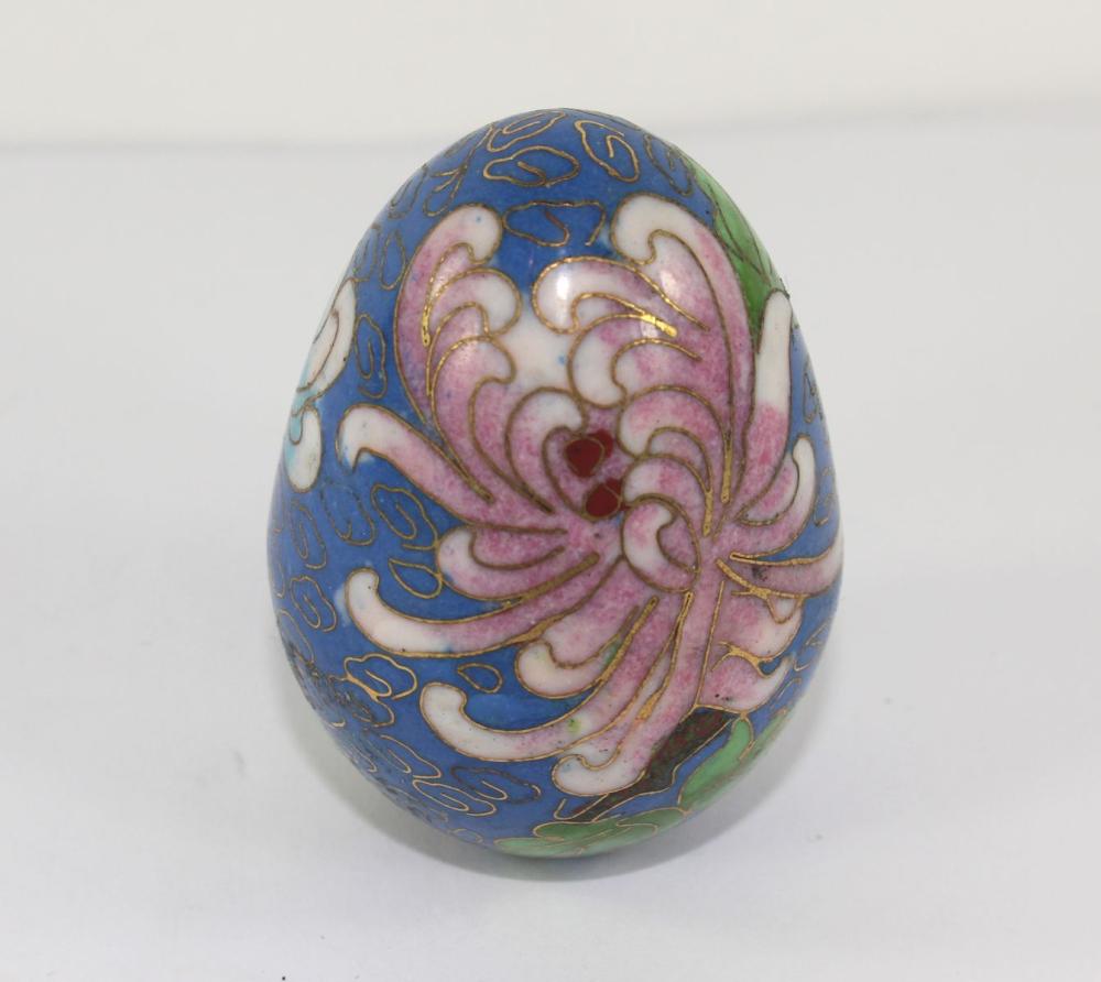 Chinese Cloisonne Egg with ... image