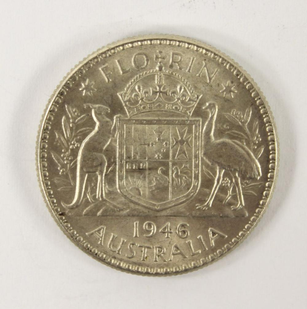 Australia 1946 Florin, Unci... image