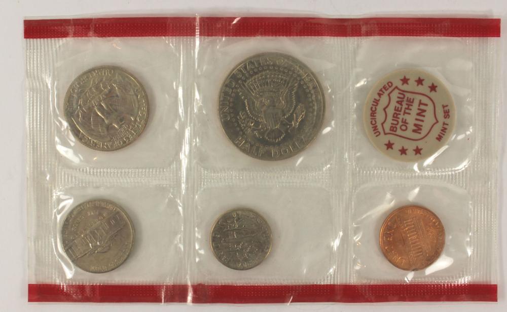 U.S.A. 1971 D Mint Set, (5 ... image