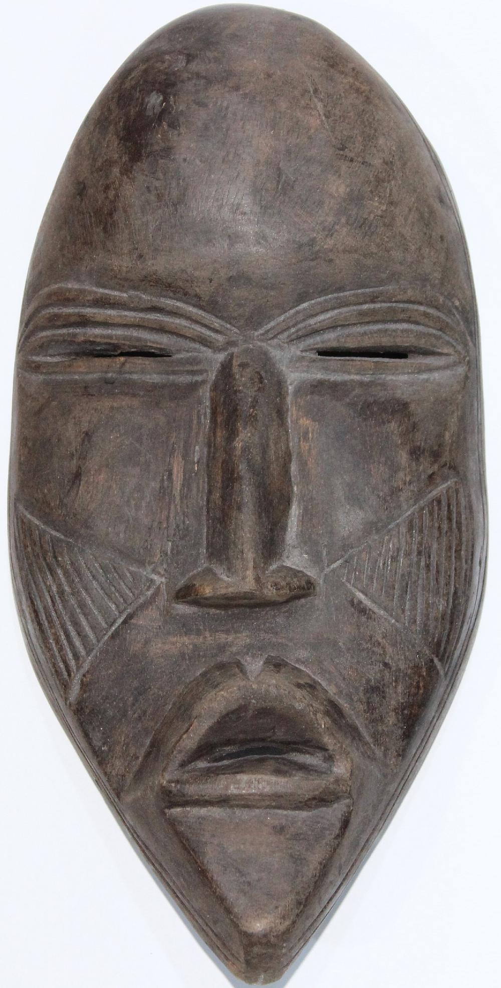 Tribal African Mask in ebon... image