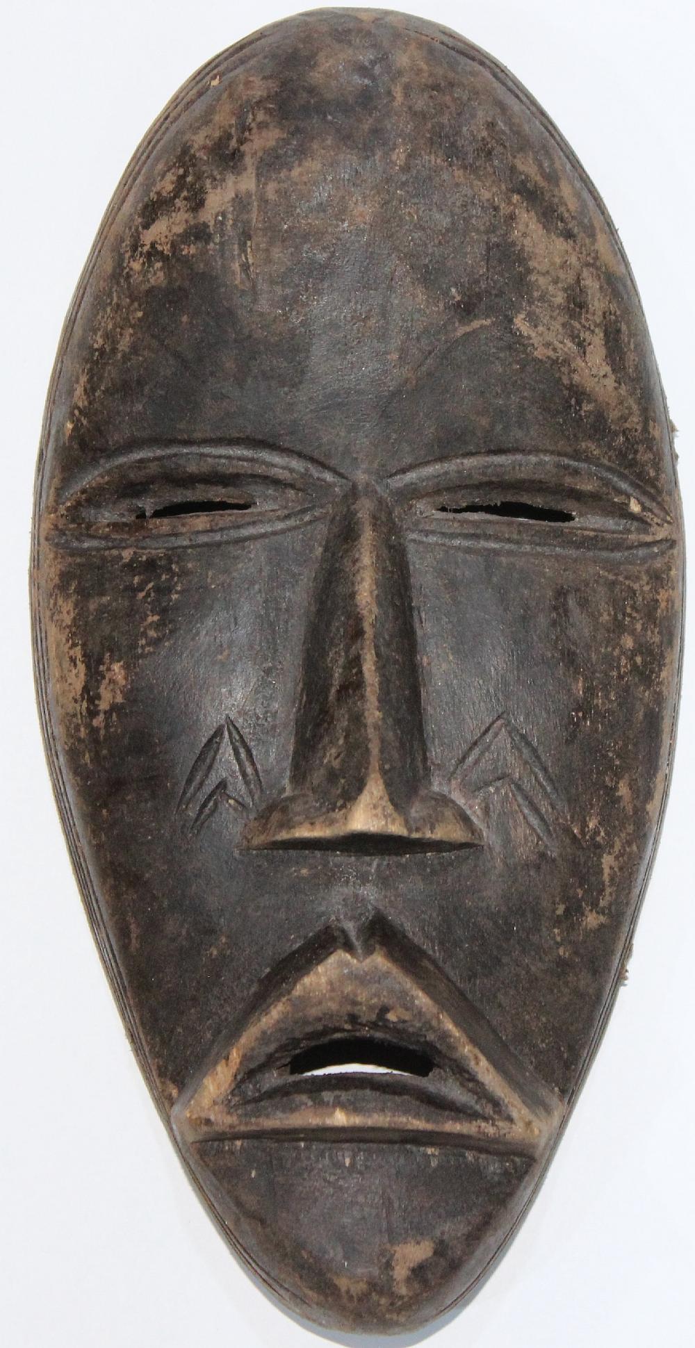 Tribal African Mask in ebon... image