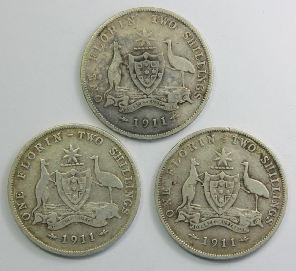 Australia. 1911 Florin, VG ... image