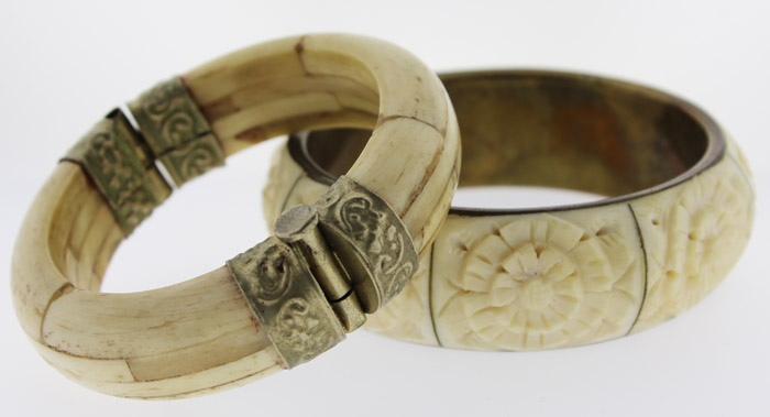 Bone & Brass Bangles (2 ite... image