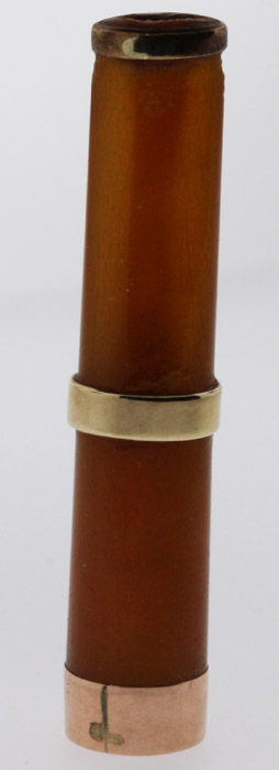 Amber and 9ct Gold Cheroot ... image