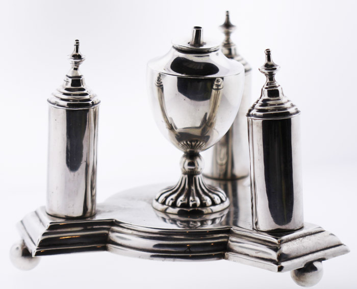 Antique Silver-plated Cigar... image