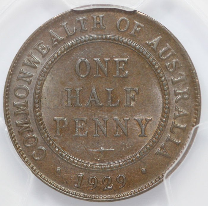 Australia 1929 Halfpenny, P... image