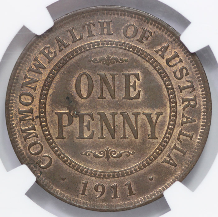 Australia 1911 Penny, NGC M... image