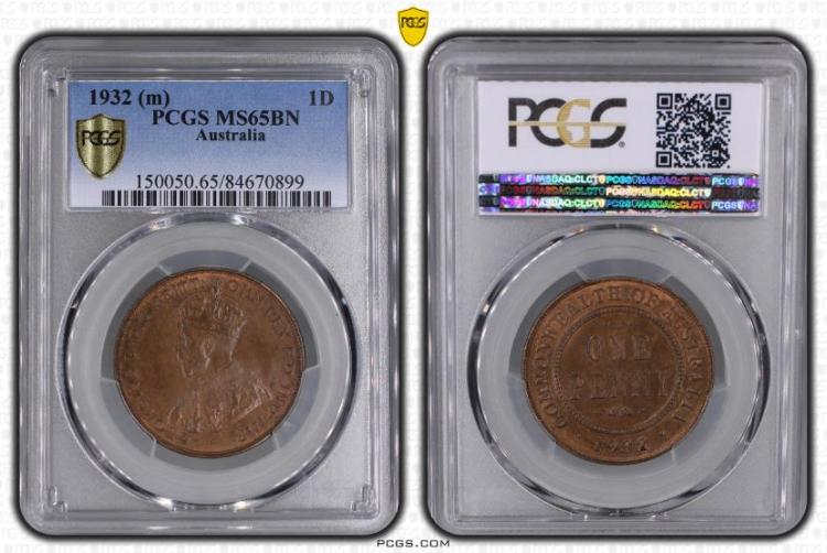 Australia 1932 Penny, PCGS ... image