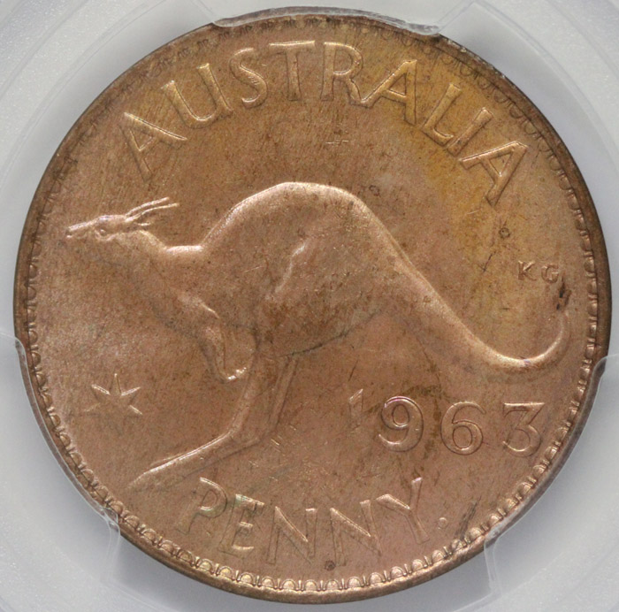 Australia 1963 Penny, PCGS ... image