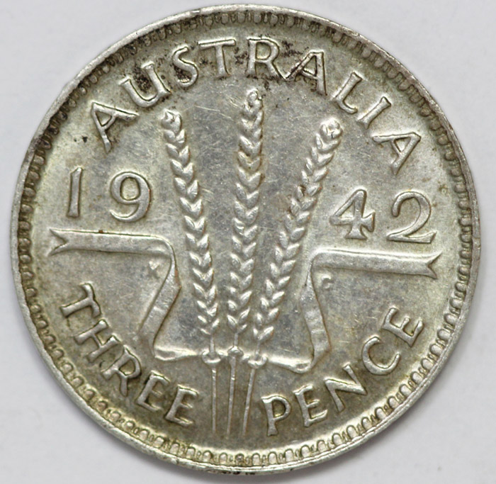 Australia 1942 Threepence, ... image