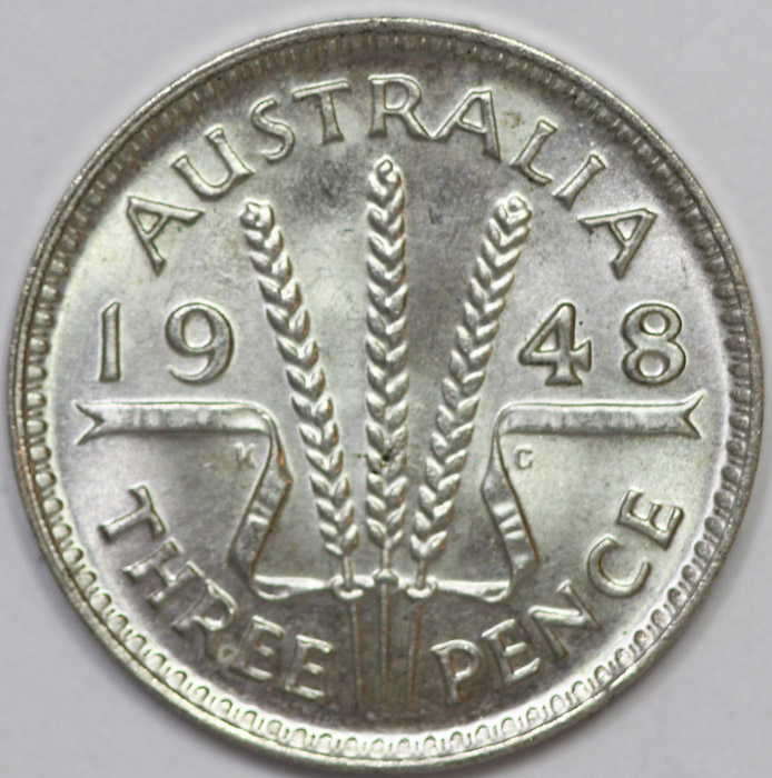 Australia 1948 Threepence, ... image