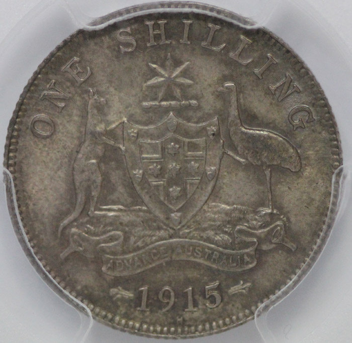 Australia 1915 H Shilling, ... image