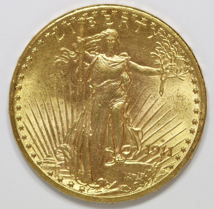 USA 1911 D Gold $20, Uncirc... image