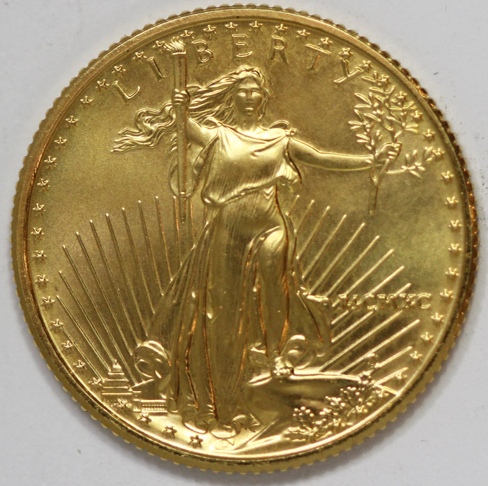 USA MCMXC (1990) Gold $10, Gem image