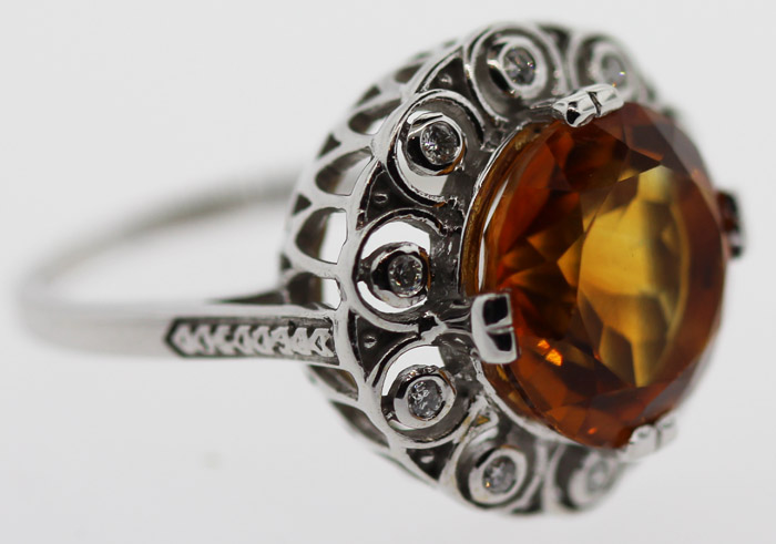 Golden Citrine and Diamond ... image