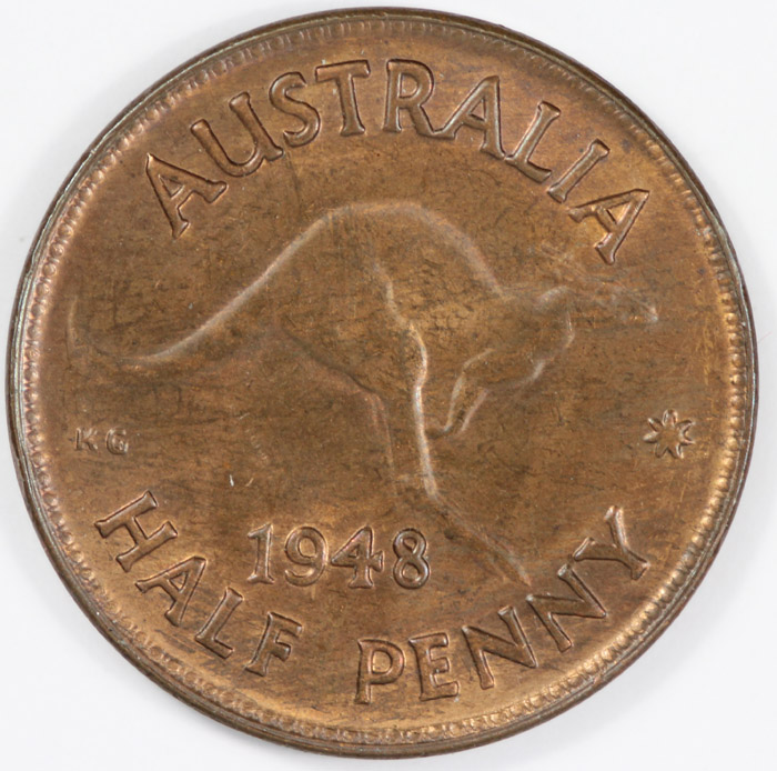 Australia 1948 (M) Halfpenn... image