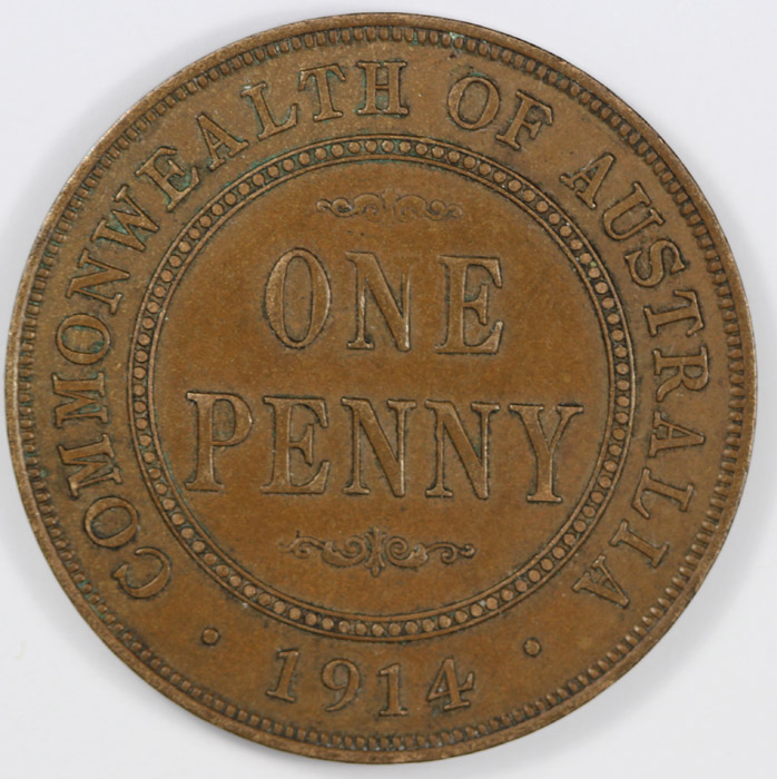 Australia 1914 Penny, about... image