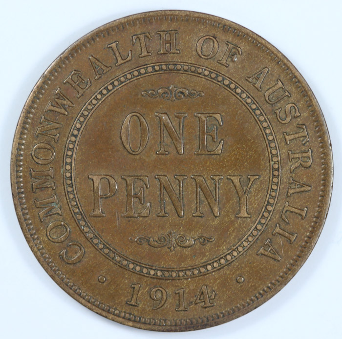 Australia 1914 Penny, about... image