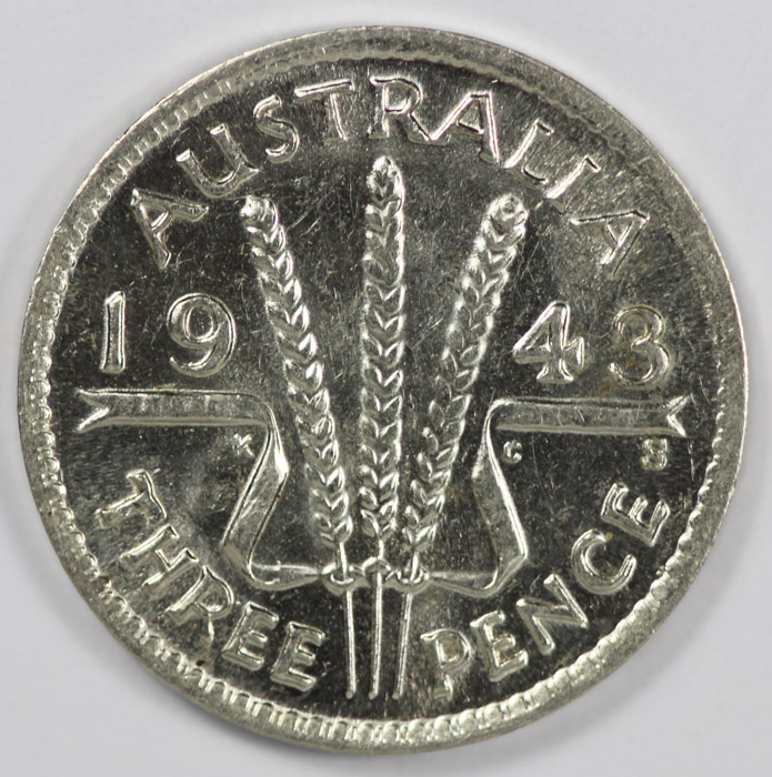 Australia 1943 S Threepence... image