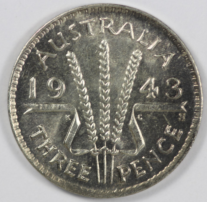 Australia 1943 S Threepence... image