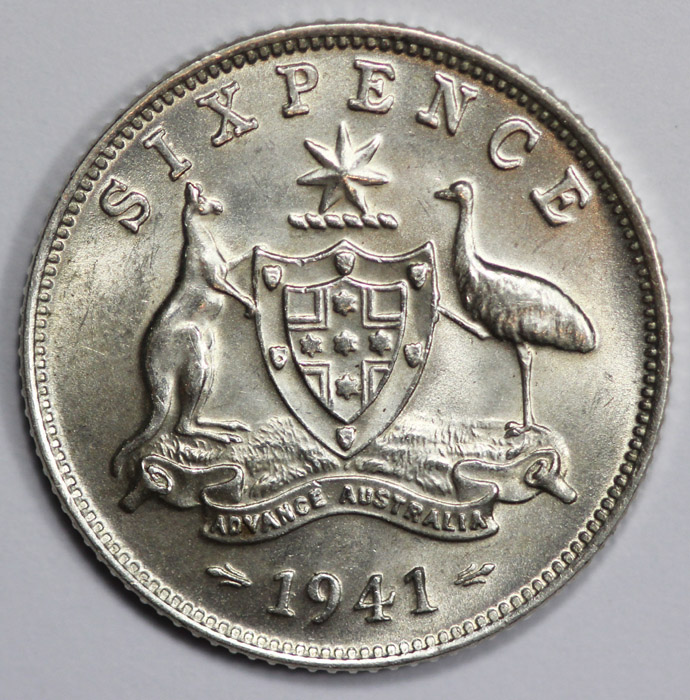 Australia 1941 Sixpence, Lu... image