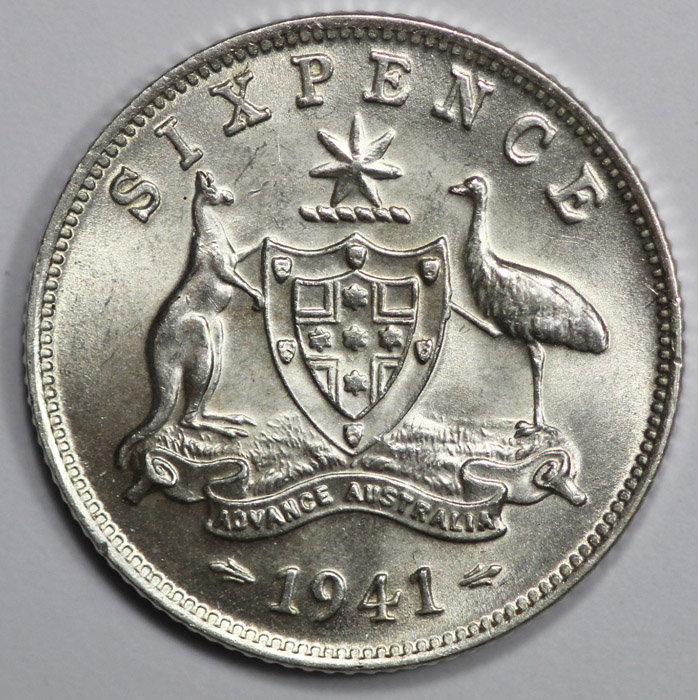 Australia 1941 Sixpence, Lu... image