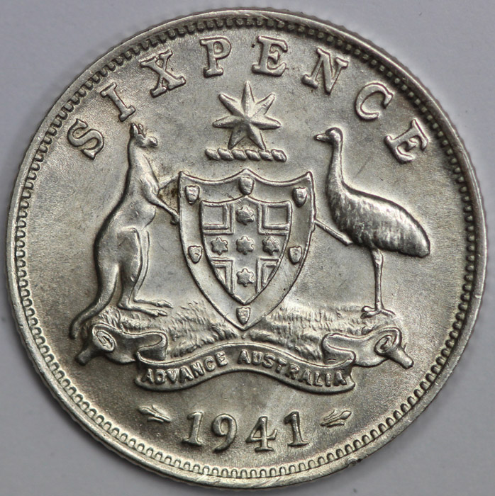 Australia 1941 Sixpence, Lu... image