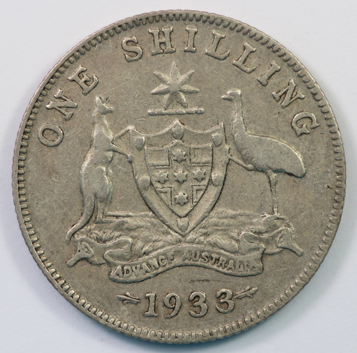 Australia 1933 Shilling, ab... image