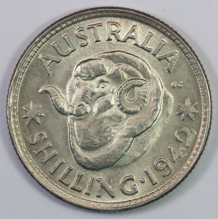 Australia 1942 Shilling, Ch... image