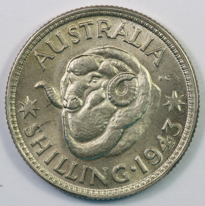 Australia 1943 Shilling, Ch... image